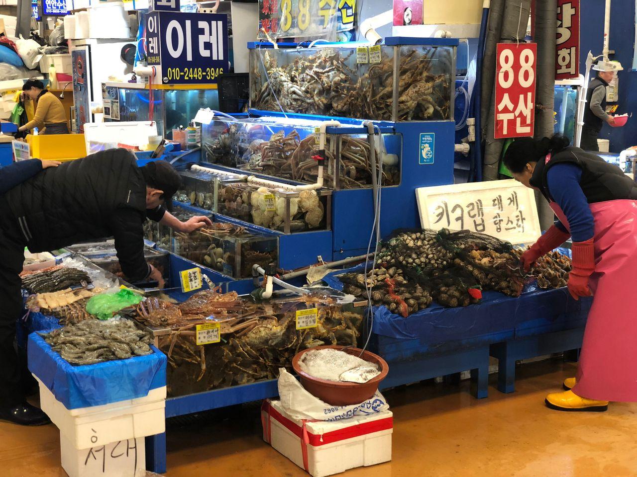 韓国、旅行、韓国市場、ソウル市場